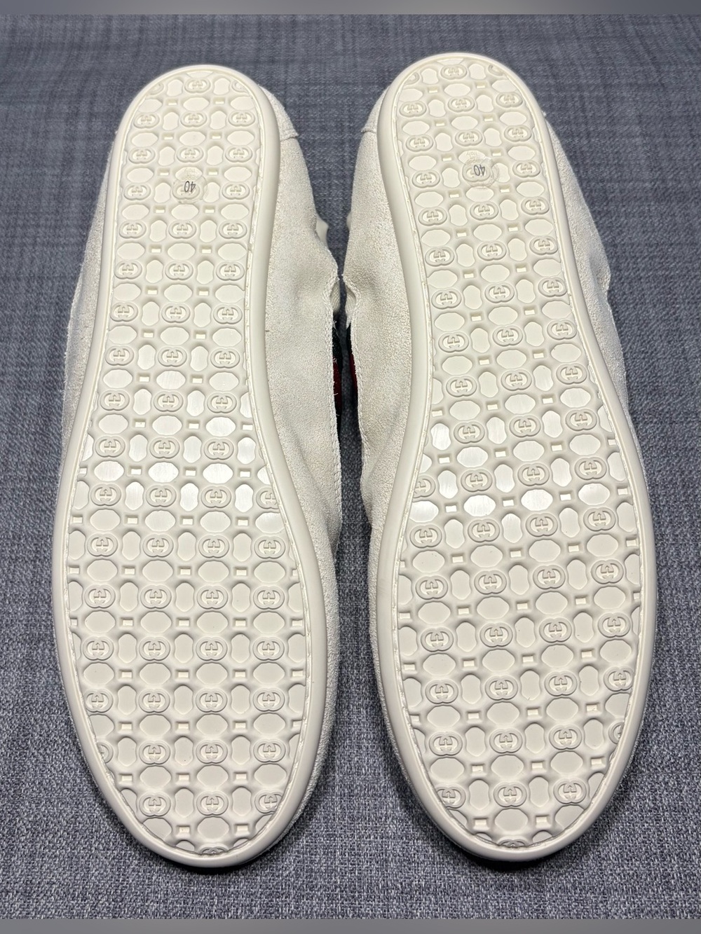 Gucci Women’s Shift Sneakers Off White Suede Size EU 40 - Picture 8 of 11